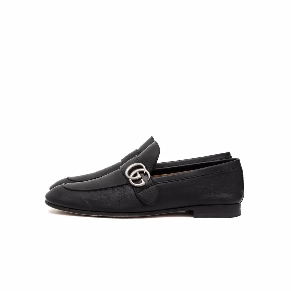 1.2k.$ GUCCI 450853 Men’s GG Marmont Loafers in Black Leather 41.5 EUR US 8.5